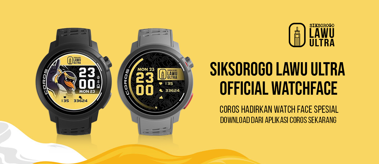 Coros WatchFace Siksorogo Lawu Ultra Slider Coros WatchFace Siksorogo Lawu Ultra